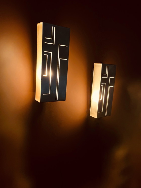 Image 1 of Set einzigartiger minimalistischer Wandlampen