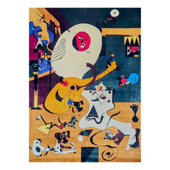 Teppich im Stil von Joan Miró: Handgeknüpfter Wollteppich – Teppiche & Läufer, Wool (photo 3 of 8)