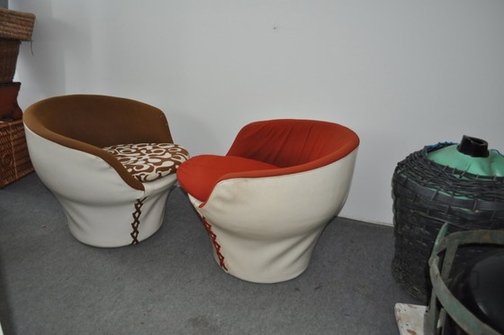 Set of Vintage Tub Chairs, 1970s – Armchairs (photo 2 of 8)