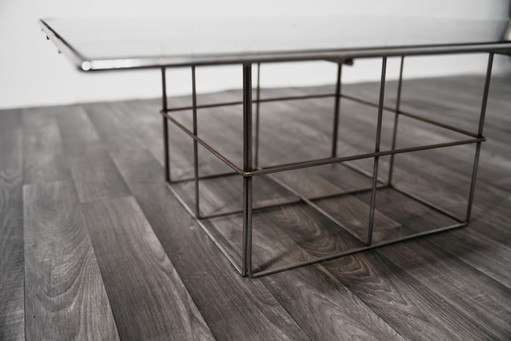 Steel Coffee Table Industrial Design Modernism 1970's
