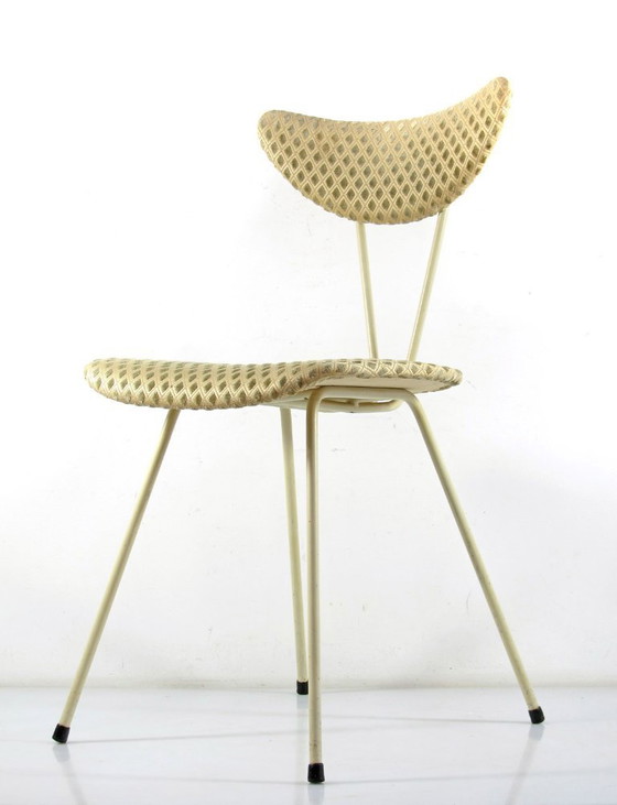 Image 1 of 2 decoratieve stoelen van Kembo uit de jaren vijftig van W.H. Gispen