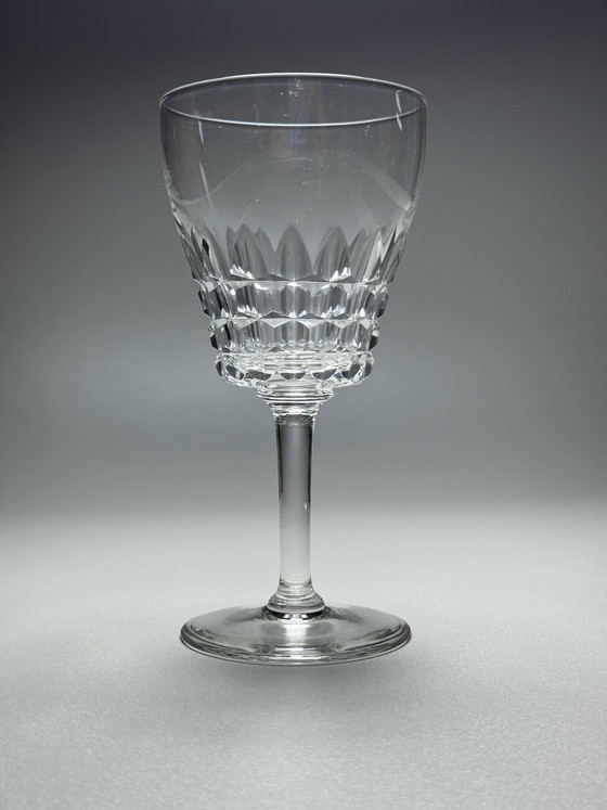 Image 1 of Val Saint Lambert – Sechsteiliges Set Kristall-Weingläser „Service Mery“ – Art Deco – 1940er Jahre