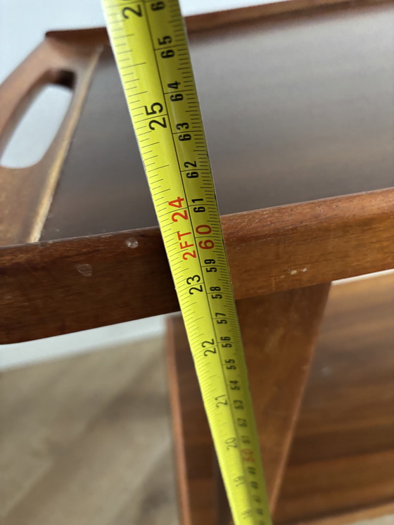 Image 1 of Vintage OPAL houten Barwagen / Serveerwagen - Jaren 50