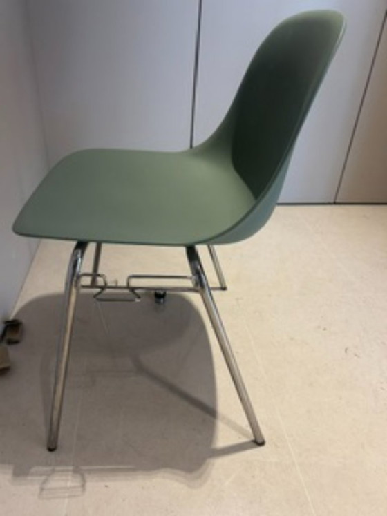 Image 1 of Muuto Fiber Side Chair Almond Green With Hook