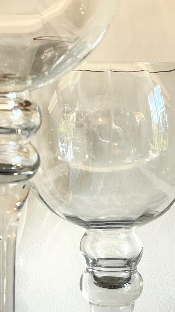 Image 1 of Vintage XL kristallen theelichthouders