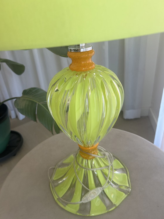 Vintage Murano Glass Table Lamp – Textile (photo 4 of 7)