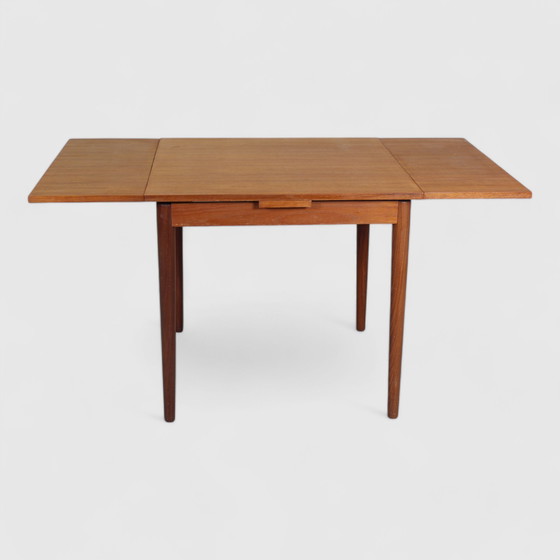 Image 1 of Vintage Square Extendable Dining Table - 1960s, Teak