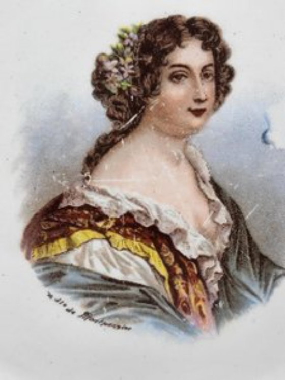 Image 1 of Saint Amand Rois Reines Favorites de France Earthenware Plates Set of 12