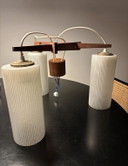 Danish Pendant lamp in Wood and Glass