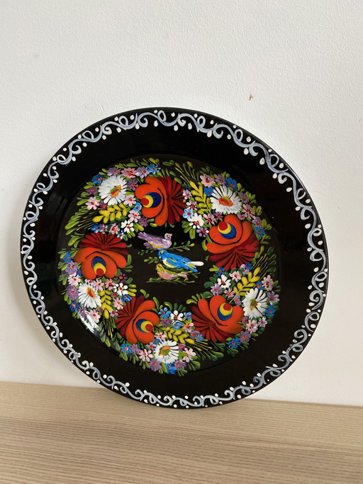 Ukrainian Petrykivka folk plate