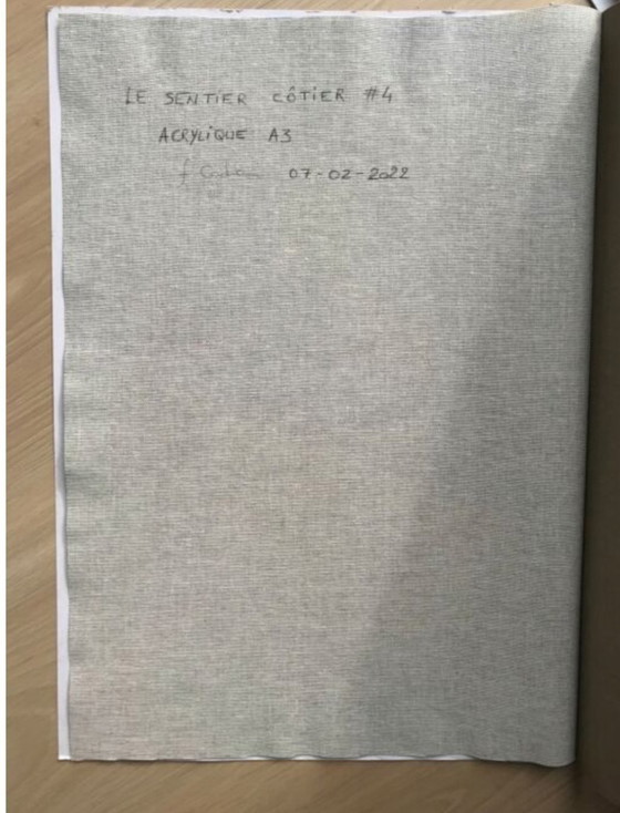 Image 1 of Acrylic on raw canvas A3 (42x30cm).