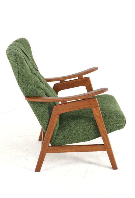 Poltrona vintage appena rivestita restaurata, Poltrone, Legno, Marrone (foto 7 di 18)