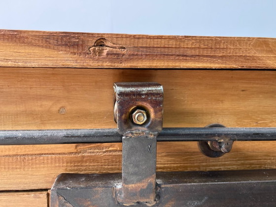 Image 1 of Industrial recycled wood TV cabinet 203 cm