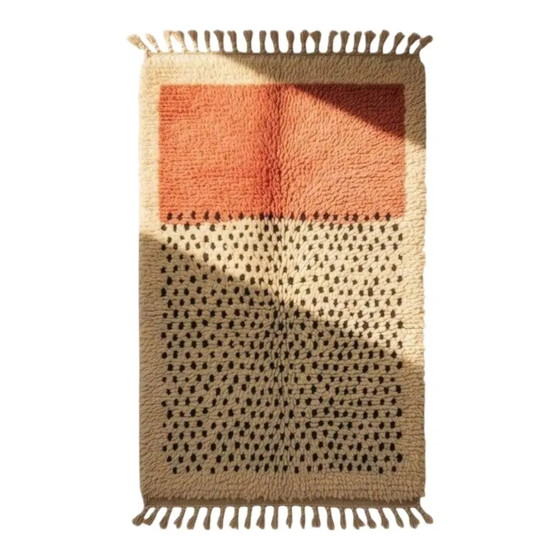 Tapis tissé à la main 250x150 cm, laine, rose, Maroc – Wool, Scandinavian (photo 3 of 9)