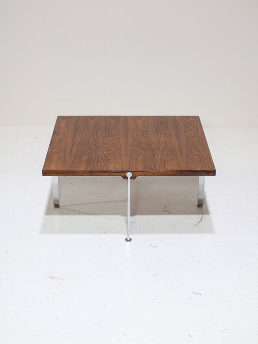 Sven Ellekaer salontafel palissander staal Deens 1960s