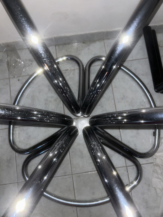 Image 1 of Tavolo da salotto in vetro fumé design italiano Giotto stoppino 60/70