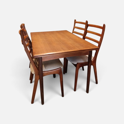 Vintage ausziehbarer Esstisch – eettafels, Wood