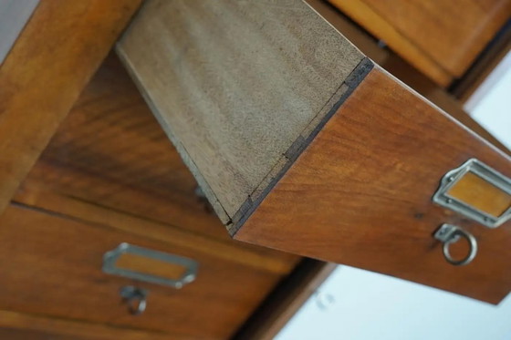 Image 1 of Französischer Aktenschrank oder Kommode aus Mahagoni, 1930er