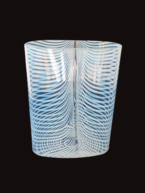 Image 1 of Kosta Boda - Large Size Zebra Vase by Bertil Vallien - Signed