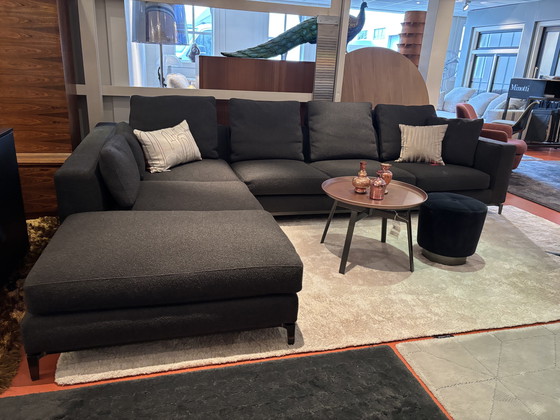 Image 1 of Minotti Andersen Divano angolare 240x330cm tessuto "Sable" bouclè