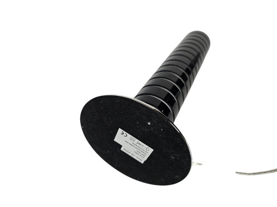 Image 1 of Cylinder table lamp - glass - chrome - 1990s