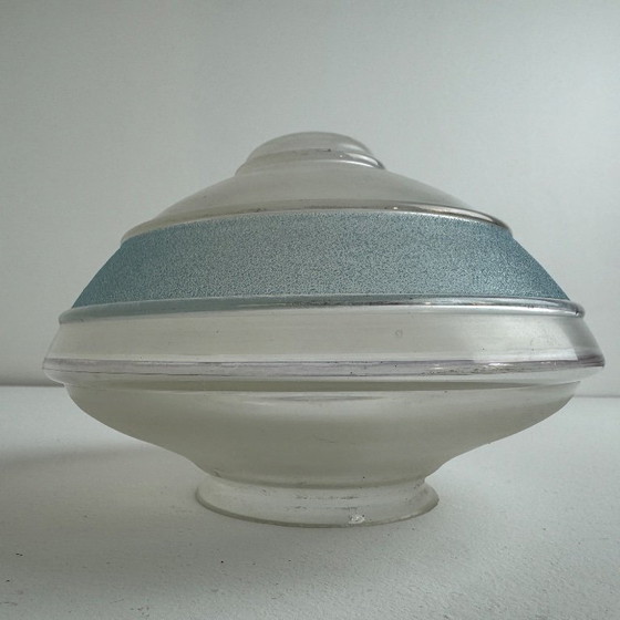 LAMPADA DA TAVOLO VINTAGE IN OTTONE E VETRO – Lampade da tavolo, Glass (photo 8 of 11)