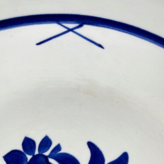 Image 1 of Porcelain salad bowl "Fontainebleau" from Gien, early 20th century