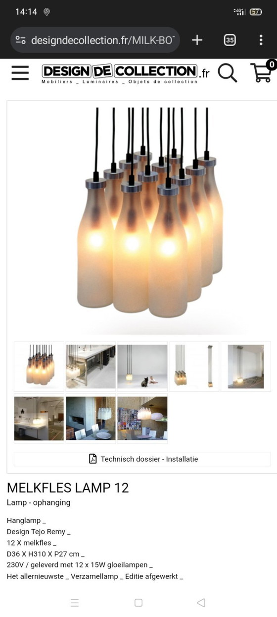 Image 1 of Flasche Lampe Marke Trocken