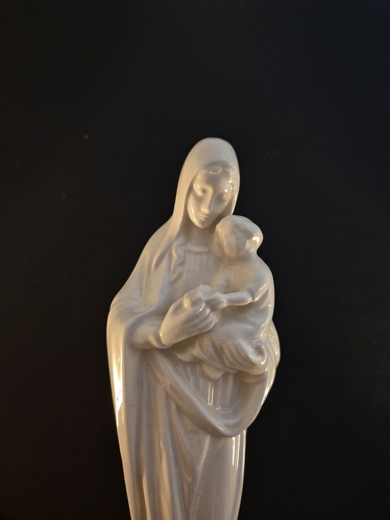 Image 1 of Art deco Madonna B S J Venlo made in Holland plateel porcelain