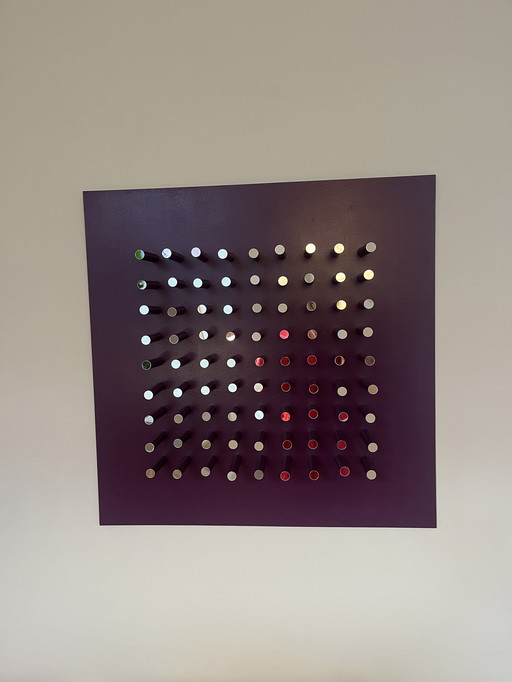 Space age kunstwerk voor aan de muur