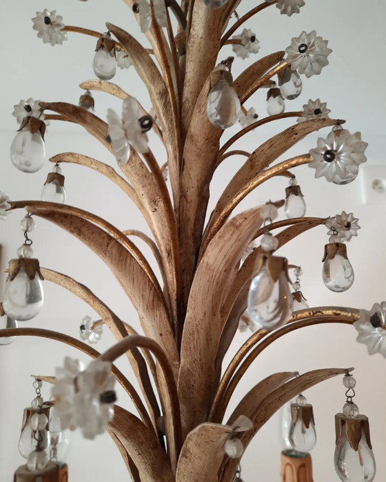 Image 1 of Neoclassical chandelier 1950 maison bagues , paris