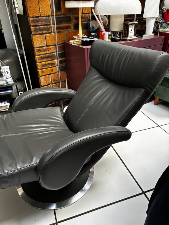 Verstelbare relaxstoel Helical Leolux – Leather, Metal (photo 5 of 9)