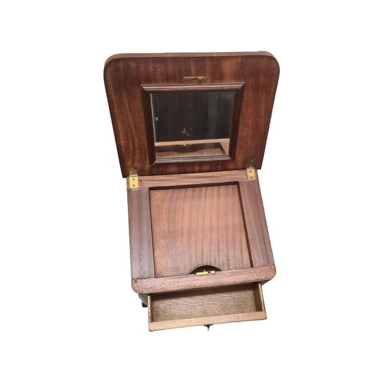 Image 1 of Ancienne table de nuit française de style Louis XVI, vers 1900