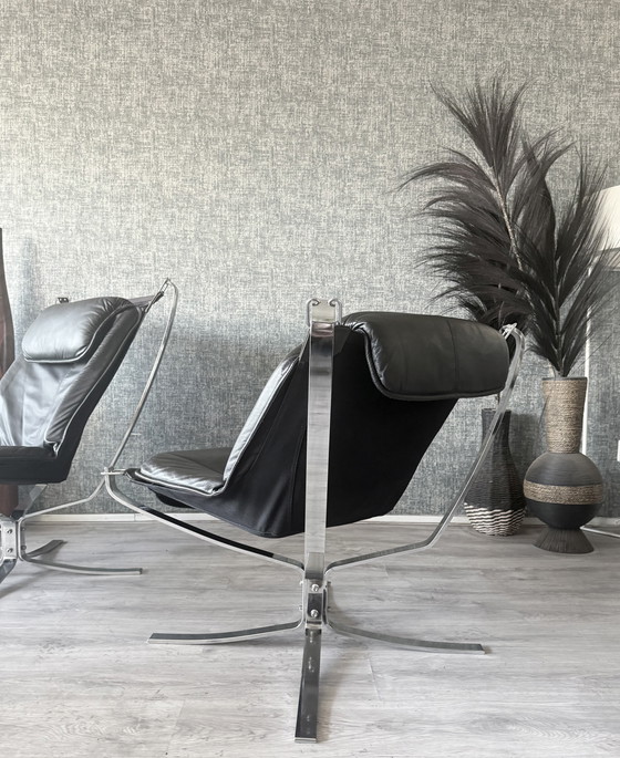 Image 1 of Suite Lounge Vintage Sigurd Resell « Falcon » pour Vatne Møbler (Norvège)