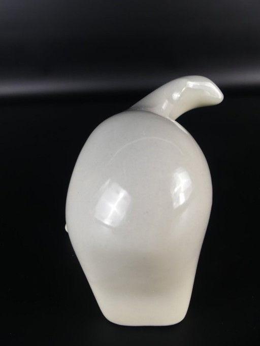 Polar bear Chodziez / Cmielow beautiful sculpture New Look period (1950s/60s) Poland