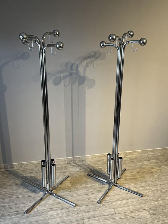 Image 1 of 2 x appendiabiti vintage cromati Bulo