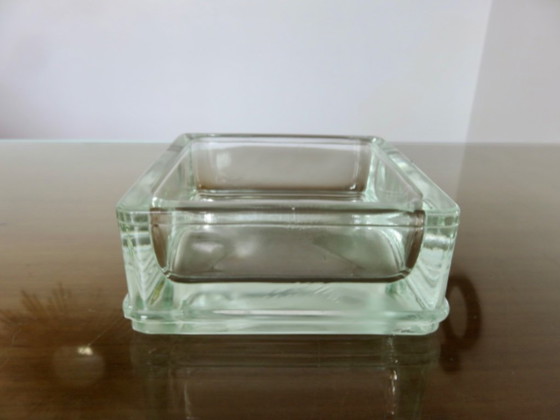 Bloque de vidrio, cenicero, bandeja para baratijas, grabado "LUMAX" – Objetos decorativos, Glass (photo 4 of 8)