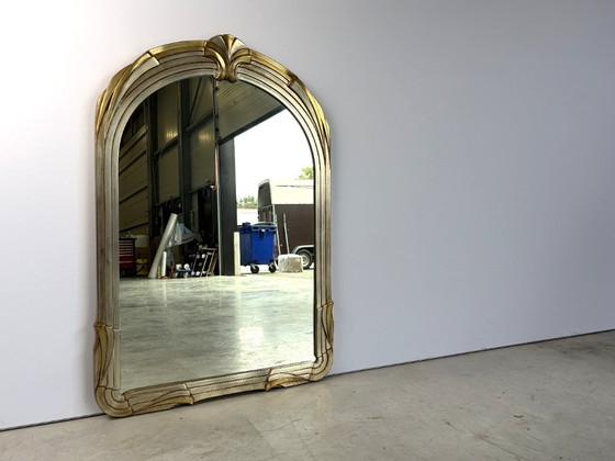 Miroir vintage de Deknudt, années 1970 – Verre, Bois (photo 5 of 9)