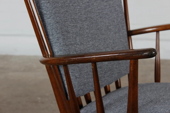 Vintage Deense Schommelstoel Mid Century Design jaren 60 70 – Farstrup, Schommelstoelen, Wood, Scandinavian (photo 5 of 16)