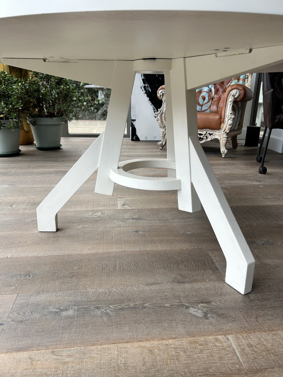 Image 1 of Ronde witte tafel 140 doorsnee ICCOON 