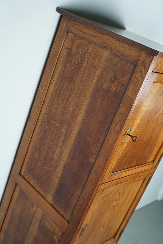 Image 1 of Antiker niederländischer Spind/Aktenschrank aus Eiche, 1920er/30er Jahre