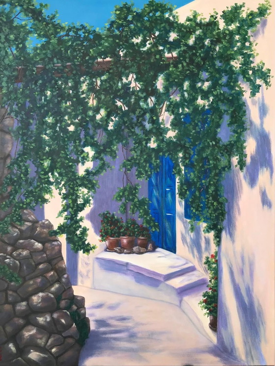 Image 1 of Peinture à l'huile - Irina Gauss - Sérénité méditerranéenne