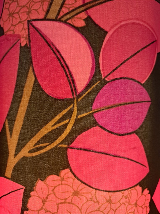 Image 1 of Lampe rétro rare des années 70 - Motif floral - Eye Catcher