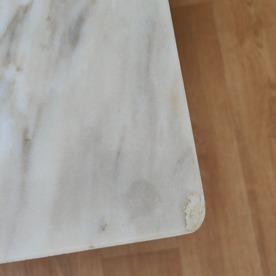 Image 1 of Vintage Marmeren Regency Salontafel Koffietafel met marmer blad Empire-stijl