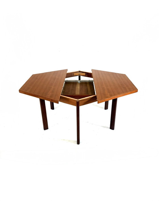 Image 1 of Table de salle à manger extensible vintage en teck danois des années 60