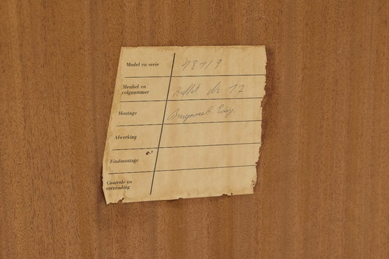 Image 1 of Buffet brutalista in quercia, Belgio, anni '60