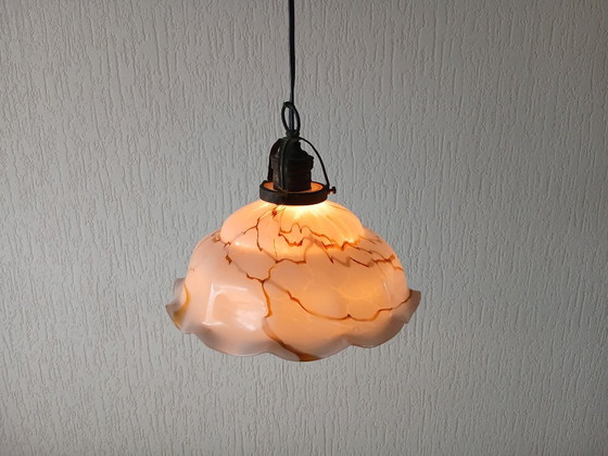 Suspension – Marbrée – Art Déco – Opaline – Glass (photo 3 of 7)