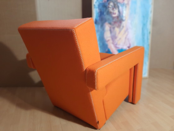 Image 1 of Cassina Utrecht 637 Nuovo mai usato in panno di lana Ruggine arancione (Serie 13L) Punto cavallo