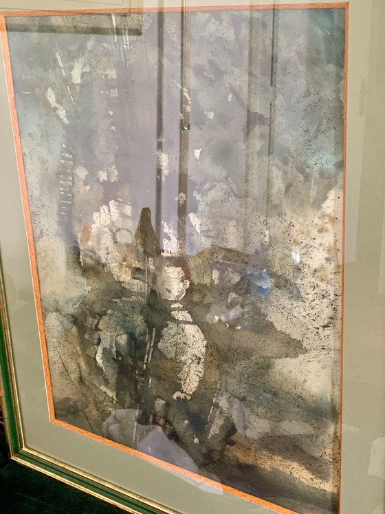 Guitare : Aquarelle Originale -Slava Saveliev (1944-2013) - Provenance Atelier 1993 – Photographies, Paper (photo 17 of 26)