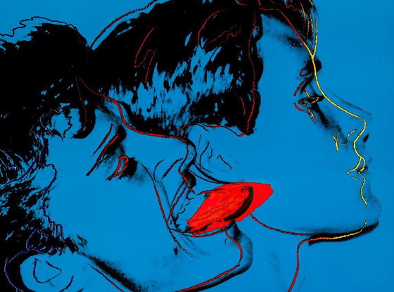 Image 1 of Querelle de Brest von Andy Warhol – Poster von 1982, blaue Version, 70 × 100 cm